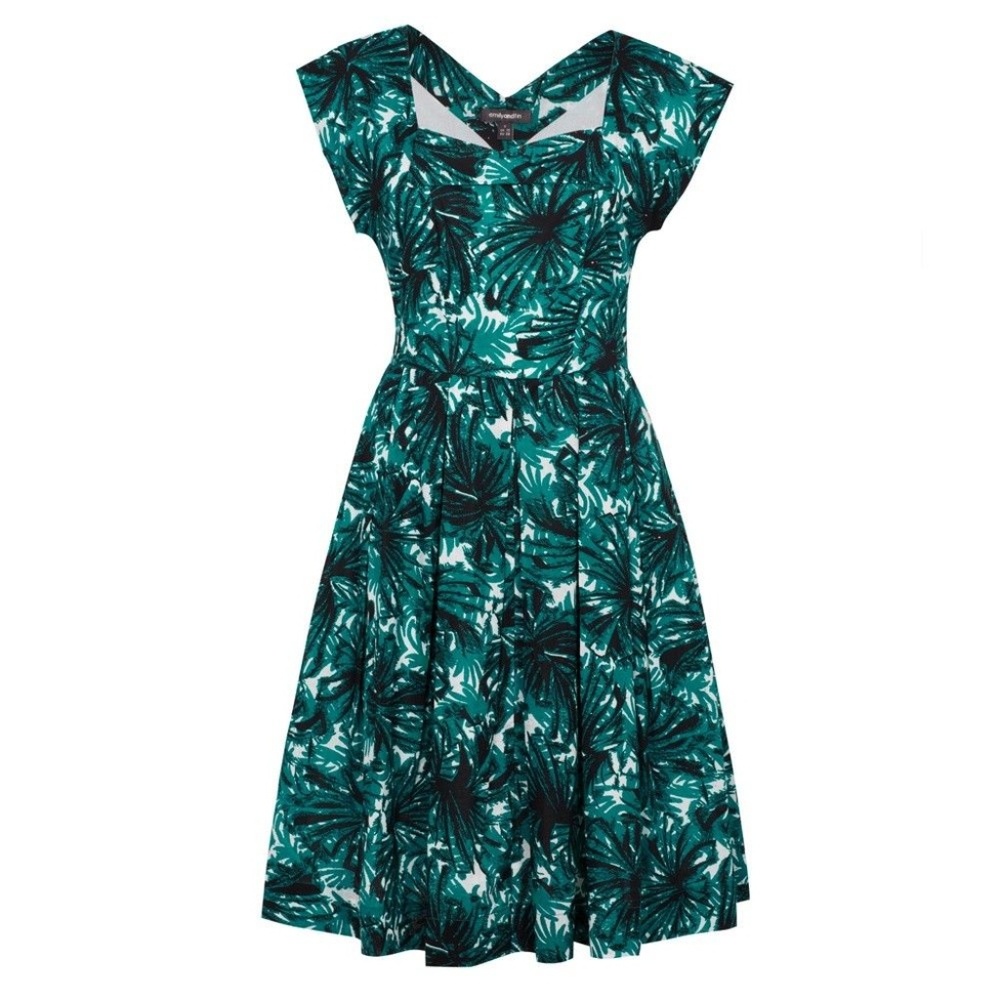 Emily and Fin Printed Cotton Midi Dress